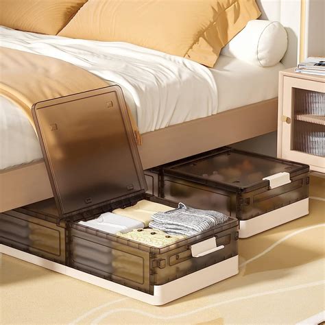 metal under bed storage boxes|foldable under bed storage box.